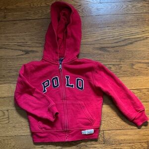 Polo by Ralph Lauren Kids Crimson Zip-Up Hoodie